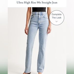 Abercrombie & Fitch The 90s Straight Ultra High Rise